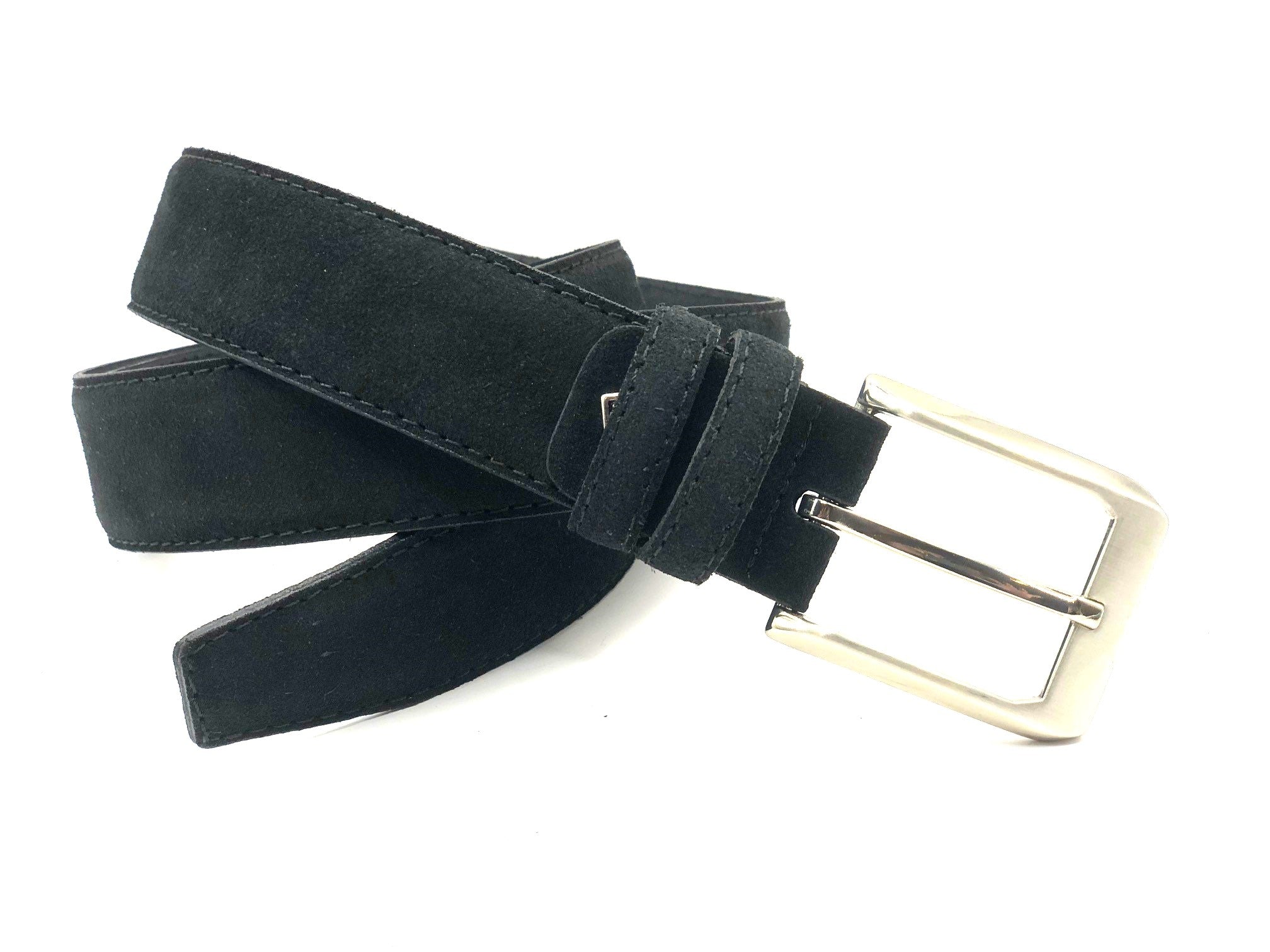 3,5cm Pak Riem Suede Zwart 0004-1