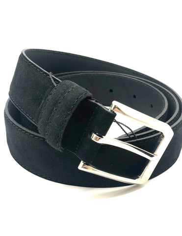 3,5cm Pak Riem Suede Zwart 0004-1