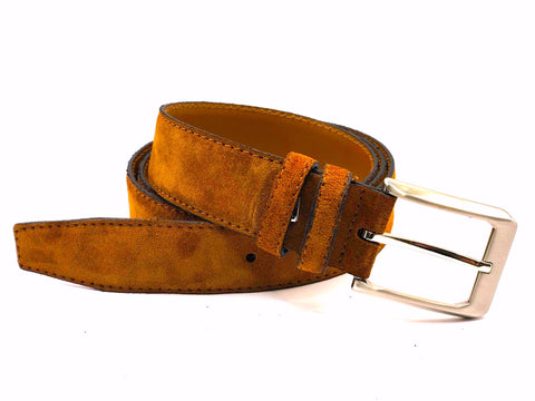 3,5cm Pak Riem Suede Cognac 0004-3