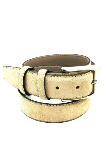 3,5cm Pak Riem Suede Beige 0004-4