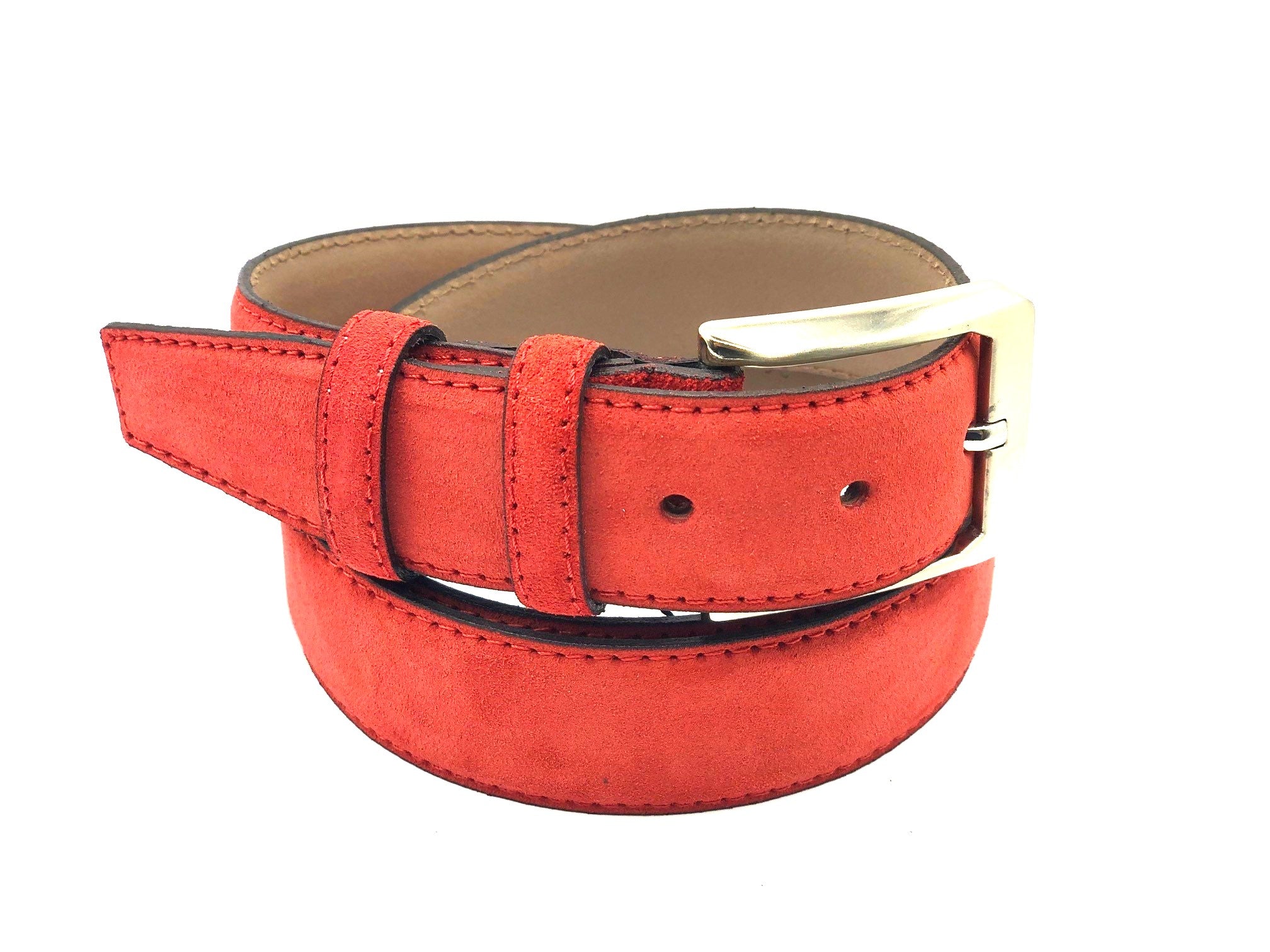 3,5cm Pak Riem Suede Rood 0004-7