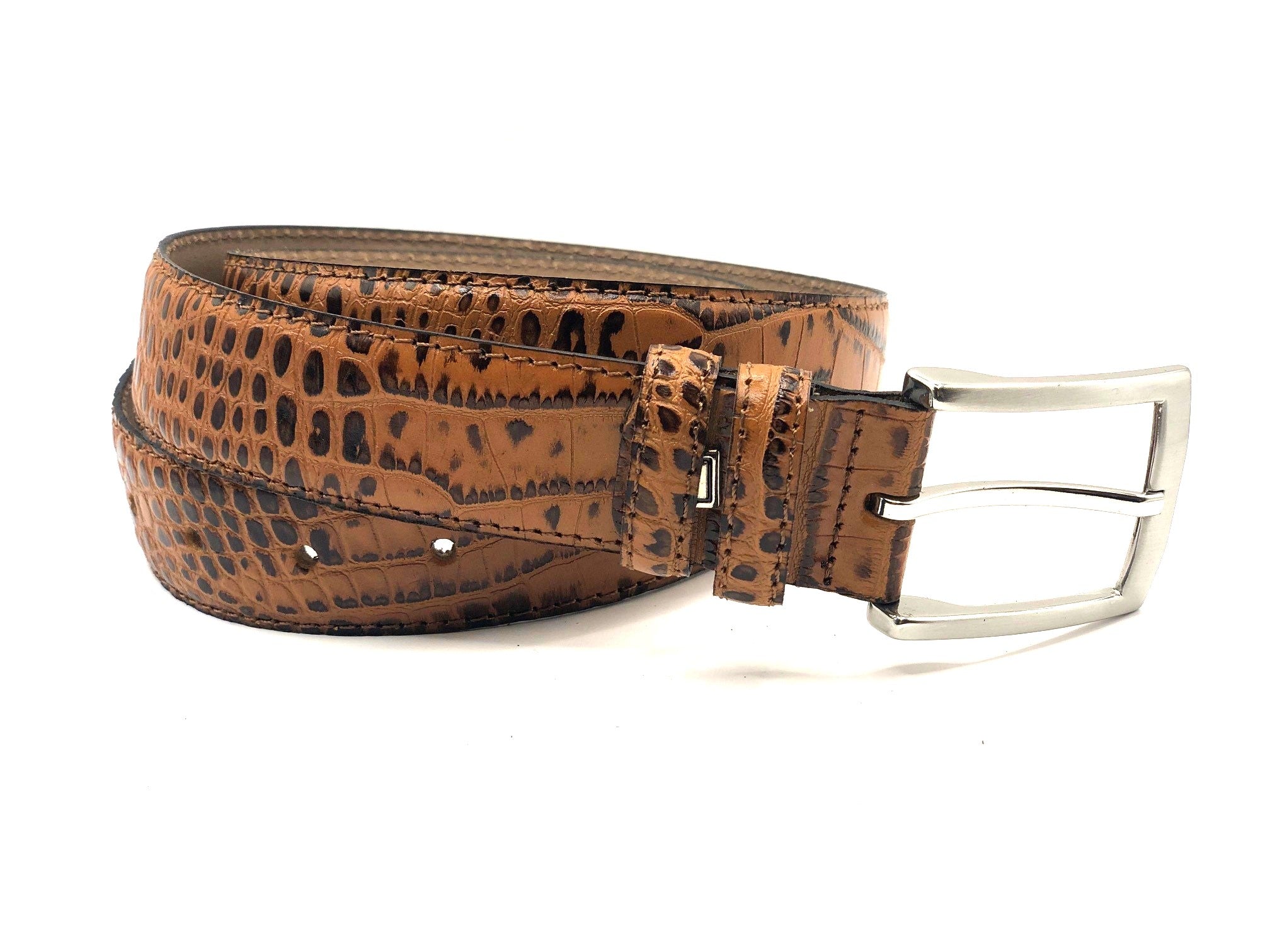 3,5cm Kroko Riem Cognac 0006-3