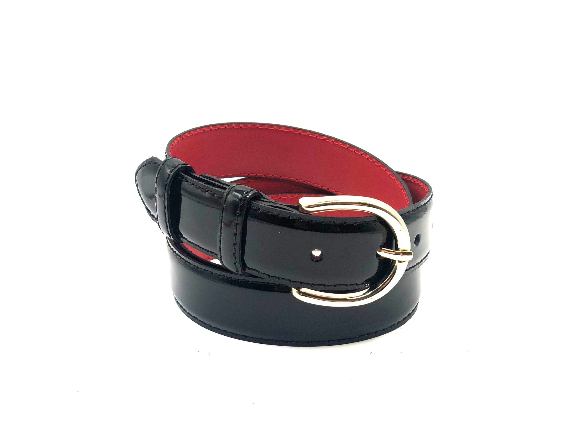 3cm Dames Riem Lak Zwart 0030-1