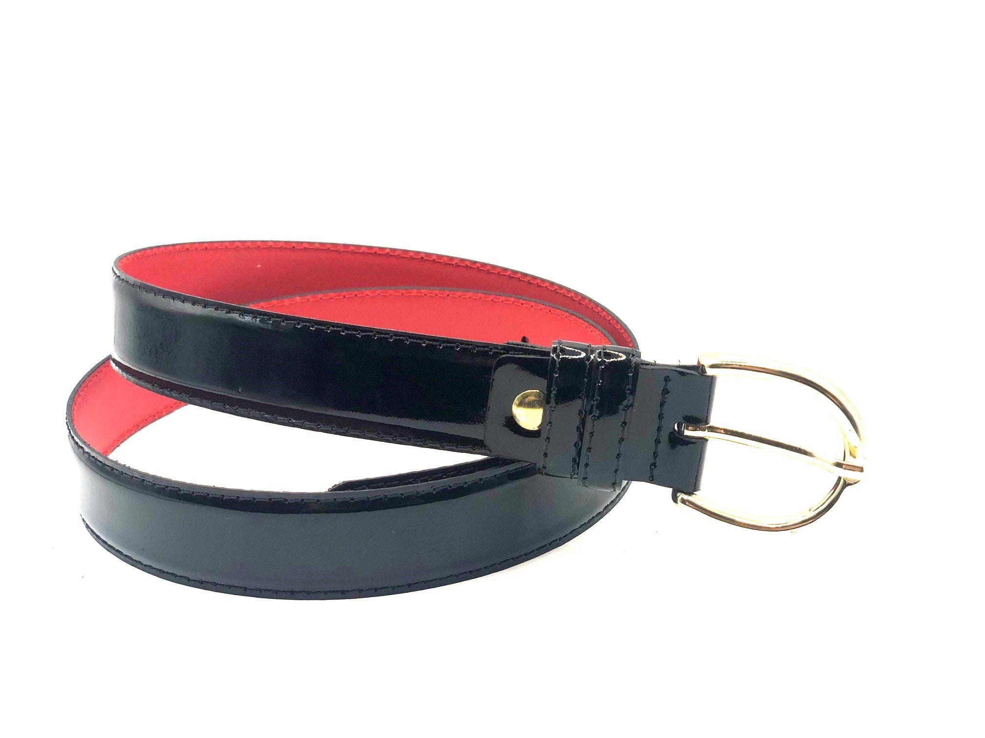 3cm Dames Riem Lak Zwart 0030-1