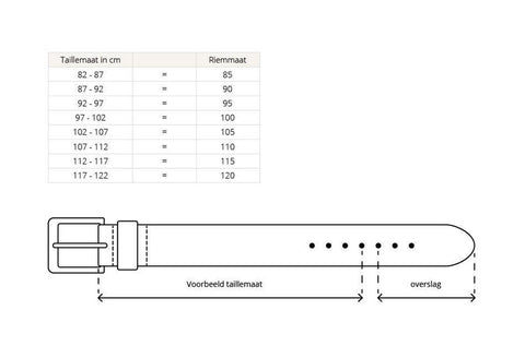 3,5cm Pak Riem Zwart 40605-1