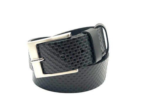 4cm Jeans Riem Zwart Print 40504