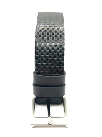 4cm Jeans Riem Zwart Print 40504